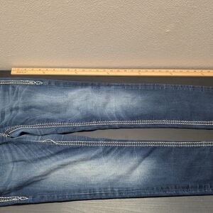 Rock Revival Womens 28 Saralyn Easy Skinny Blue Jeans